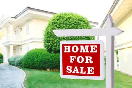 46118737 - real estate sign in front of new house for sale
