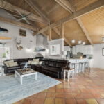 Open concept kitchen/living/dining.
