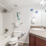 Bathroom - Tub/Shower - Luxury Plank Flooring.