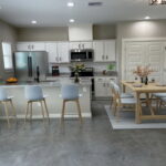 Natural Light and view of Canal right from Kitchen and Living area. Virtually Staged