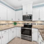 Plenty of kitchen cabinetry.