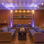 Seating area with firepit...