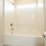 Second floor bath with tub/shower combo.