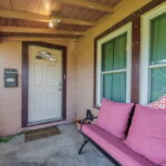 Front covered patio entrance.