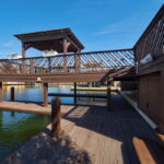 Boat slip with electricity and water