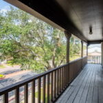 Deck looking towards the park in the middle of ALL the townhomes. Like a town square.