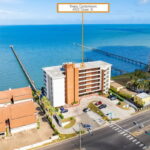 The Riviera Condominium complex. Private concrete dock left of the bldg belongs to the complex.