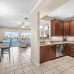 Open kitchen, dining & living all with water views!