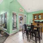 Dining area and exit to the back yard.