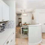 Kitchen view to dining area.