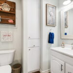 Guest bathroom, upstairs.