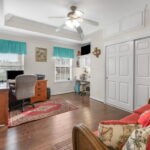 Second Bedroom with Built-in Desk.