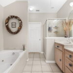 Primary Bathroom with Garden Tub and Walk-in Shower.