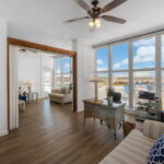 Second bedroom with VIEWS of the Gulf and pool.