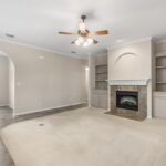 Spacious living area seen from the Entry door.