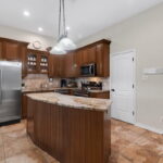 Spacious kitchen with pantry.