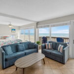 Living and front bedroom - big windows to enjoy the water views. No stress here!