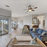 Living area #1. Sliding doors to the covered patio.