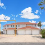 Front of this waterfront townhome.