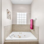 Jetted soaking tub....only thing missing is the bubbles.