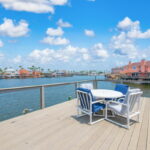 Upper decking with water views everywhere! Watch the sunrises from here!