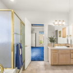 Jet tub with separate shower