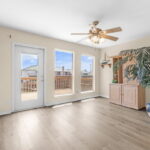 Office/multi purpose room with a balcony on second level.