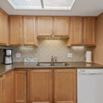 Tile back splash.