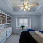 Second upstairs bedroom faces the water.