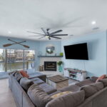 Amazing water views from the living, kitchen and dining areas.