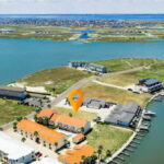 View of Lake Padre and beyond the Island is the Laguna Madre/Intracoastal Waterway.