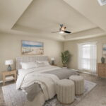 Virtually Staged Primary Bedroom