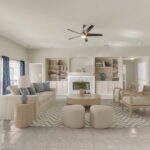 Virtually Staged Living Room