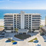 Front of Portofino and parking lot.