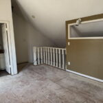 Loft bedroom and half bath.