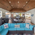 Seating for lounging and viewing the water