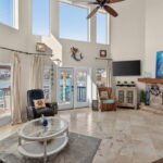 Travertine Stone floors thru-out downstairs