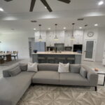 Recessed Lighting and Tile flooring