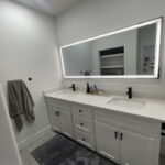 Modern Back lit Mirrors in Bathrooms
