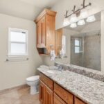 Hall bath with gorgeous walk-in shower.