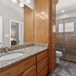 Bath next to guest quarters bedroom...walk-in shower.