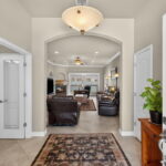 Entry into the expansive entryway.