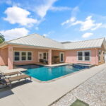 Covered patio #3 just off the guest quarters - salt water pool and hot tub.