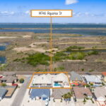Aerial views towards the Laguna Madre and Intracoastal Waterway