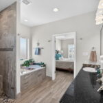 Primary Bath w/ walk in shower and large garden tub