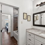 Jack & Jill bathroom separating Bedroom #1 and Bedroom #2.