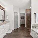 This private ensuite is spacious and wait until you see the closet!
