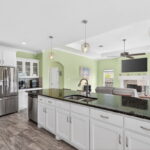 Plenty of cabinetry with a coffee bar to enjoy your morning coffee.
