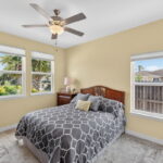 Private guest suite at the front of the house.