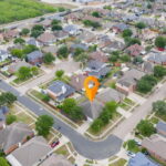 Aerial view and location of this corner lot home in a wonderful subdivision.